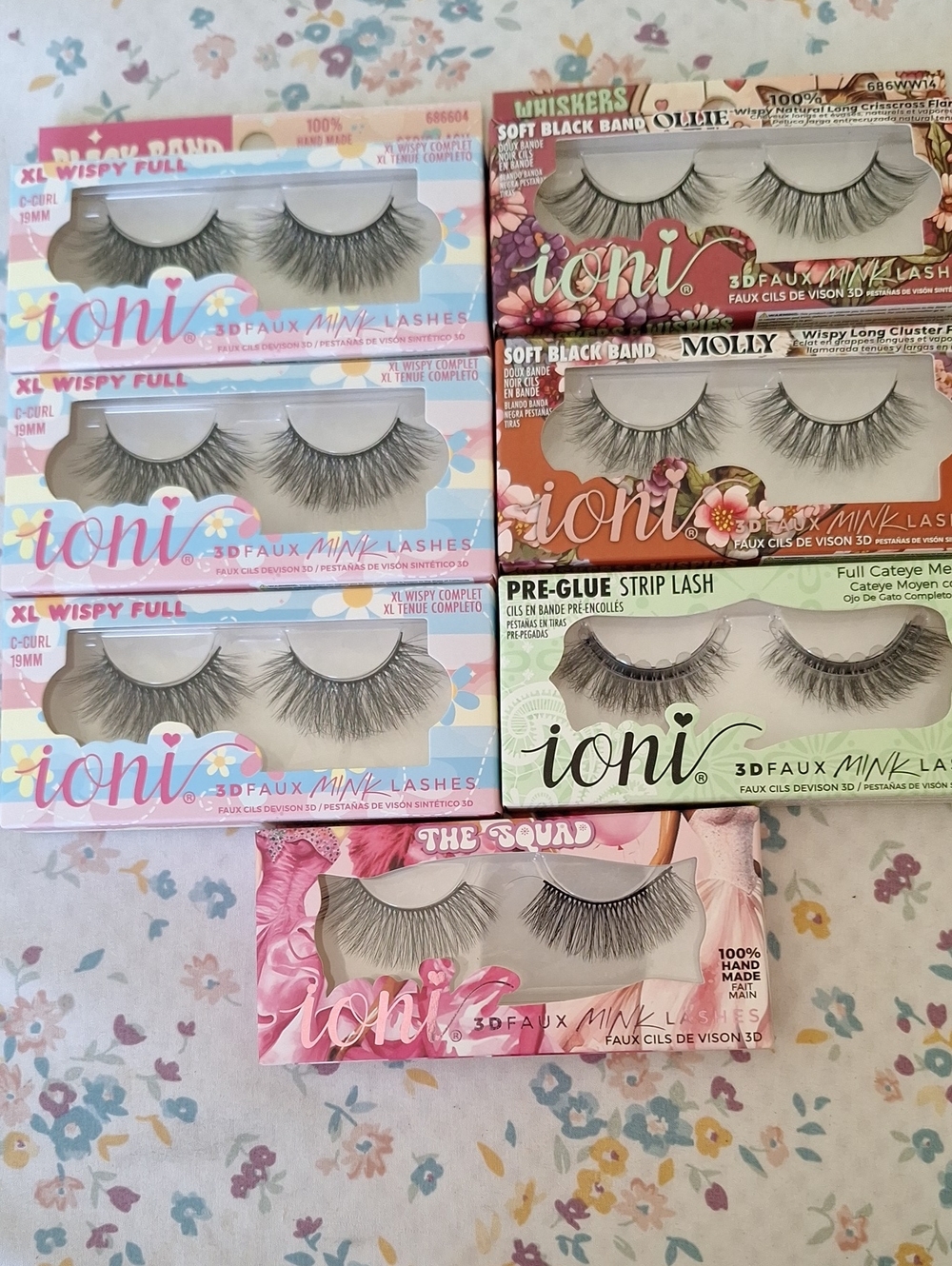 ioni 3D Faux Mink Lashes - Mixed Styles (Black)